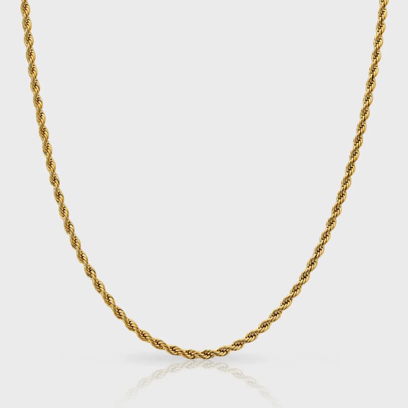rope chain men uk 3mm gold