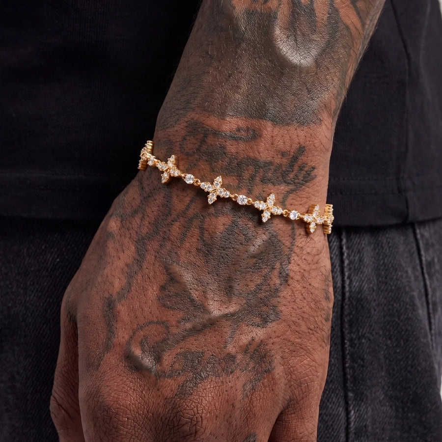 Celestial Flower Tennis Bracelet