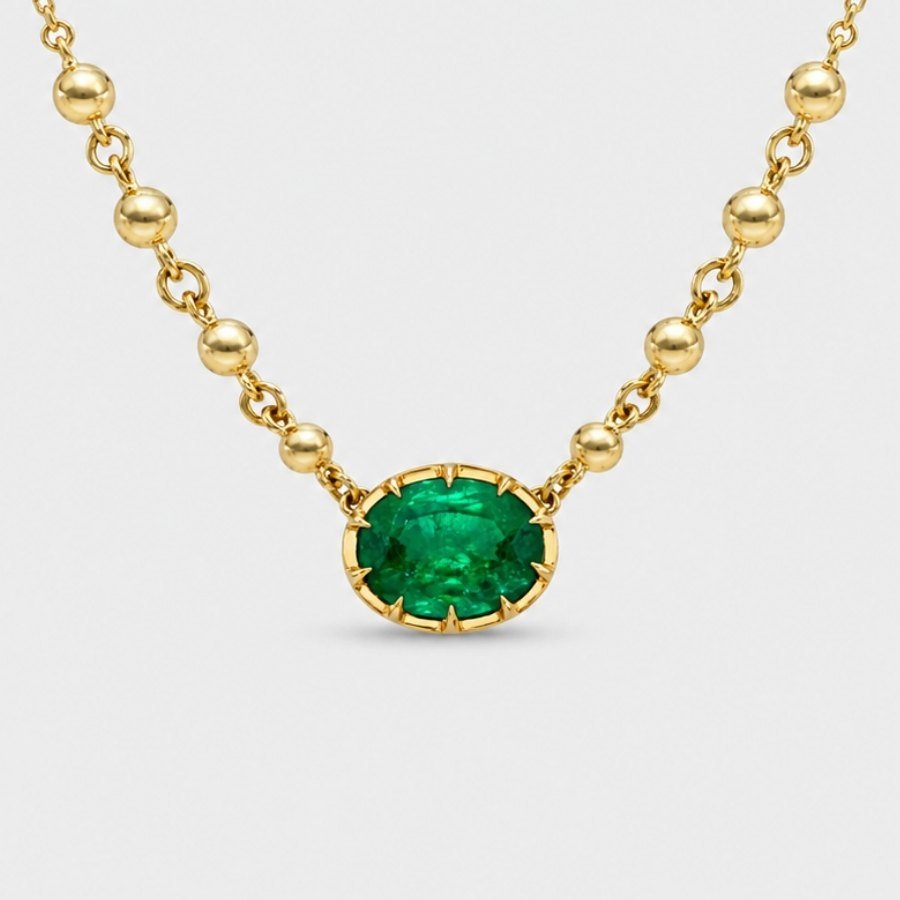 East-West Emerald Necklace