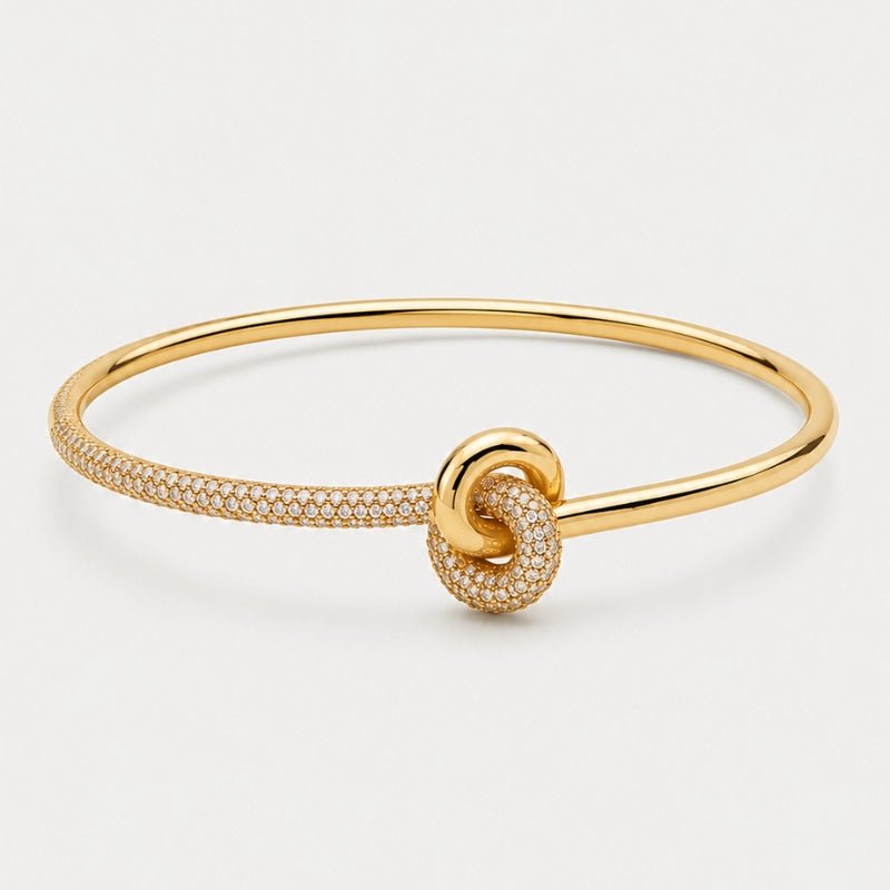 Half Knot Signature Bracelet - Gold | Monrich