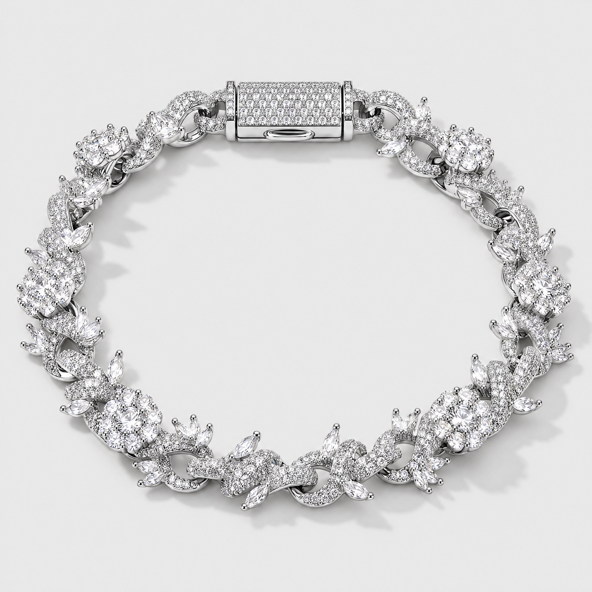Thorn Crown Iced Bracelet