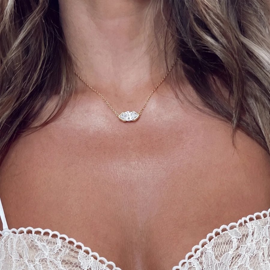 Marquise Solitaire Necklace