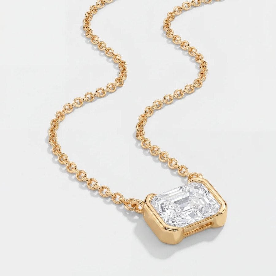 Radiant Cut Moissanite Necklace