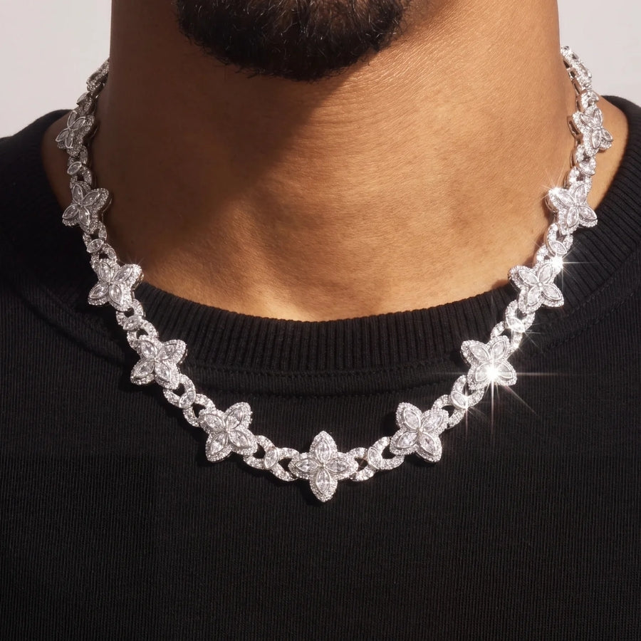 Rosé Fleur Chain - 18mm