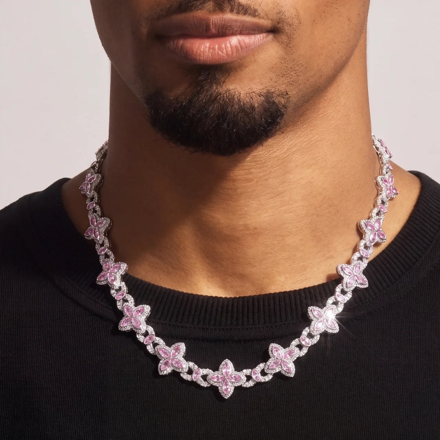 Rosé Fleur Chain - 18mm