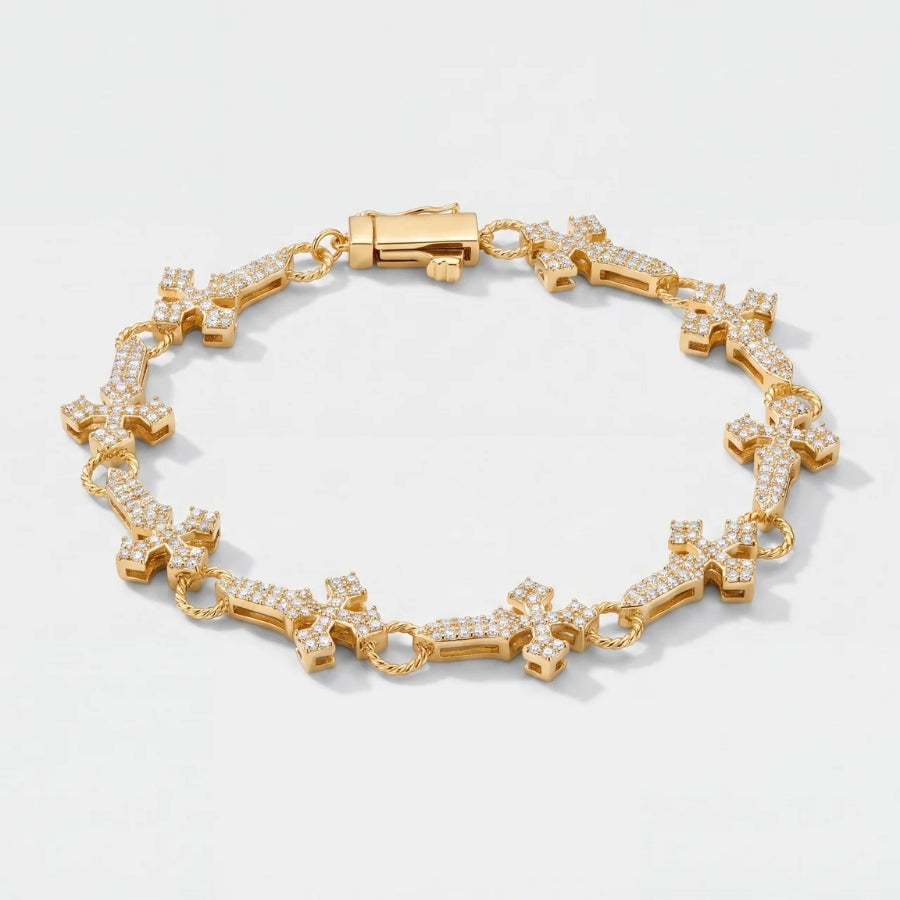 Sanctus Cross Link Bracelet