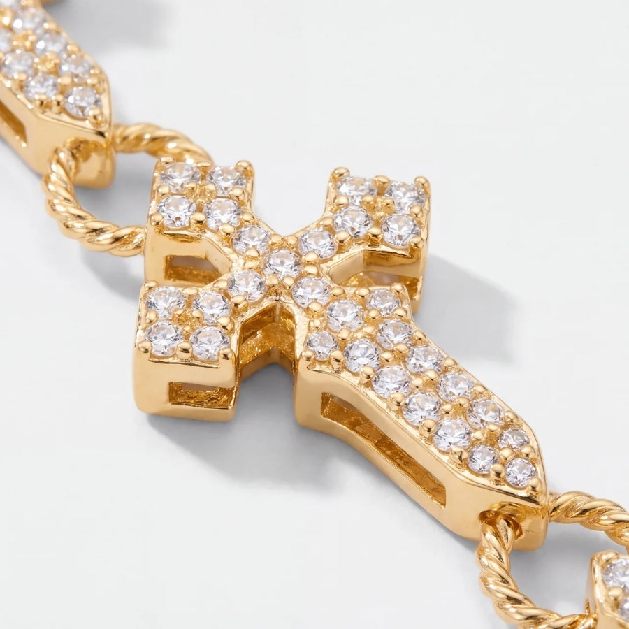 Sanctus Cross Link Bracelet