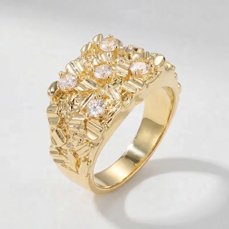 Anello Smeraldo Laterale
