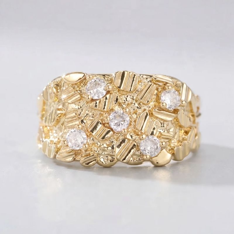 Seiten Smaragd Ring