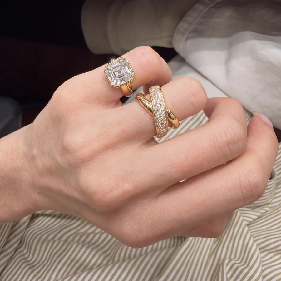 Asscher Cut Statement Ring