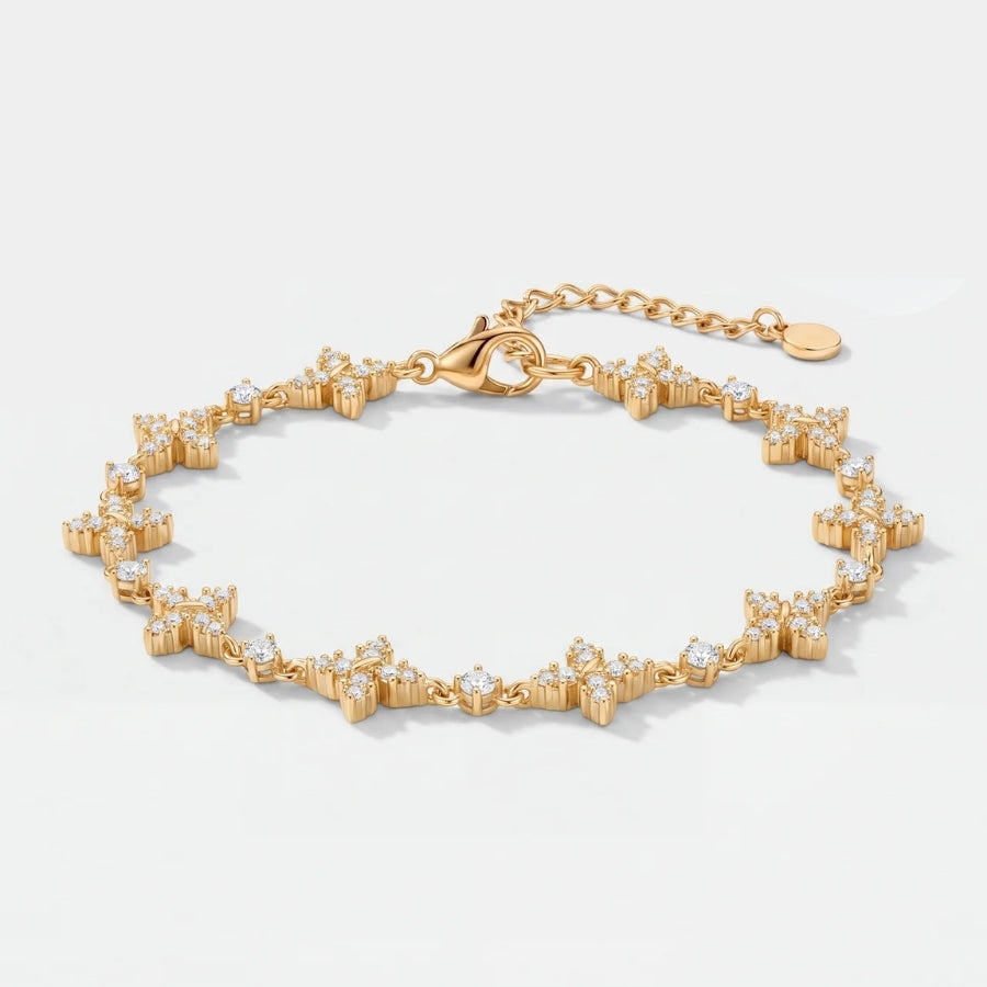 Celestial Flower Tennis Bracelet