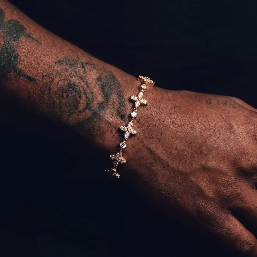 Celestial Flower Tennis Bracelet