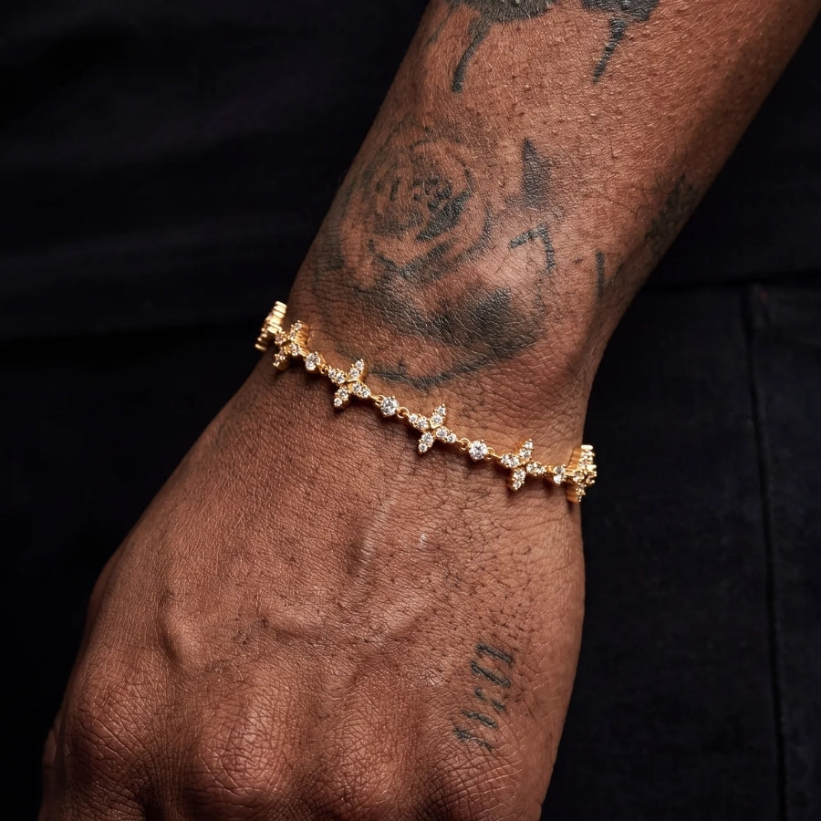 Celestial Flower Tennis Bracelet