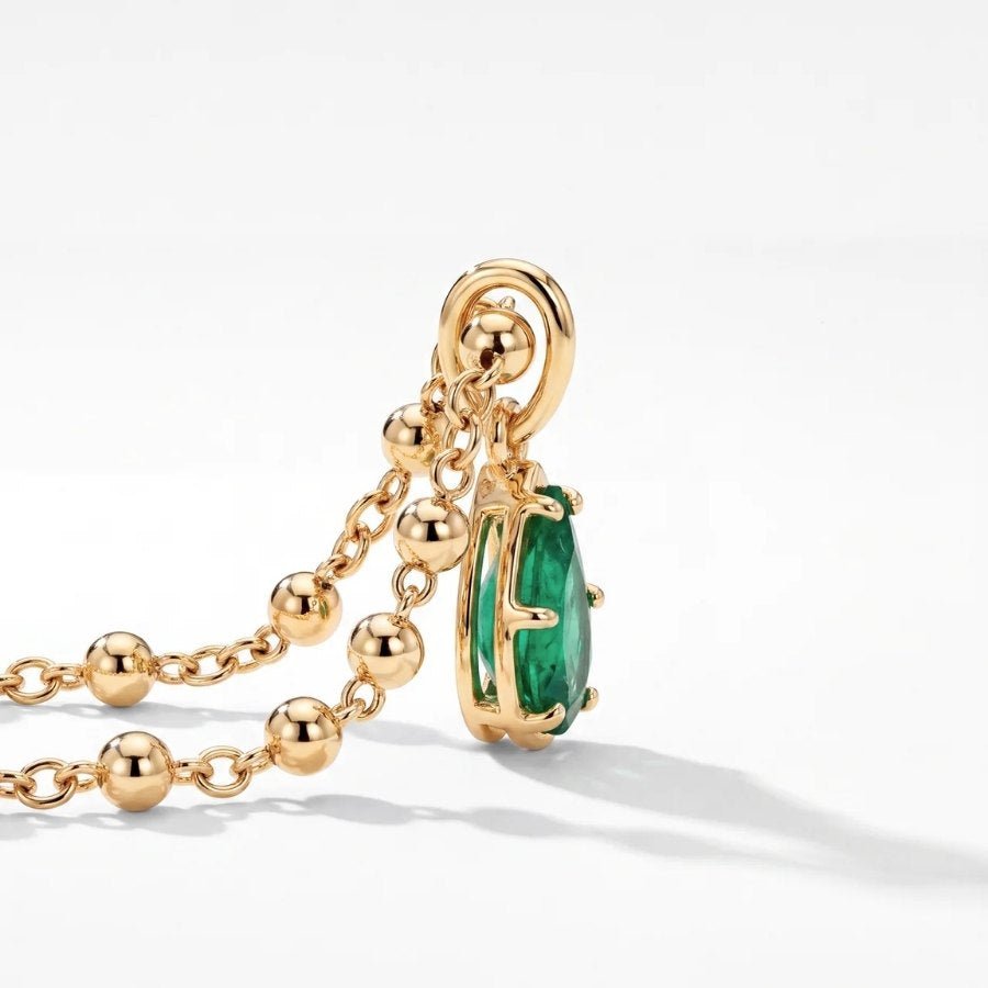 Emerald Teardrop Necklace