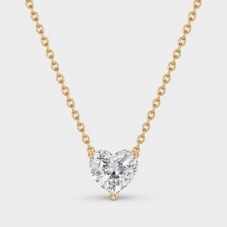 Heart Solitaire Necklace