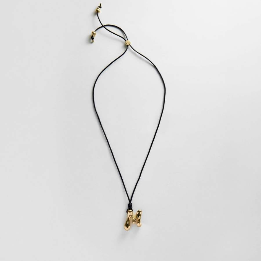 Liquid Initial Cord Necklace