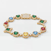Monaco multi gemstone armbånd
