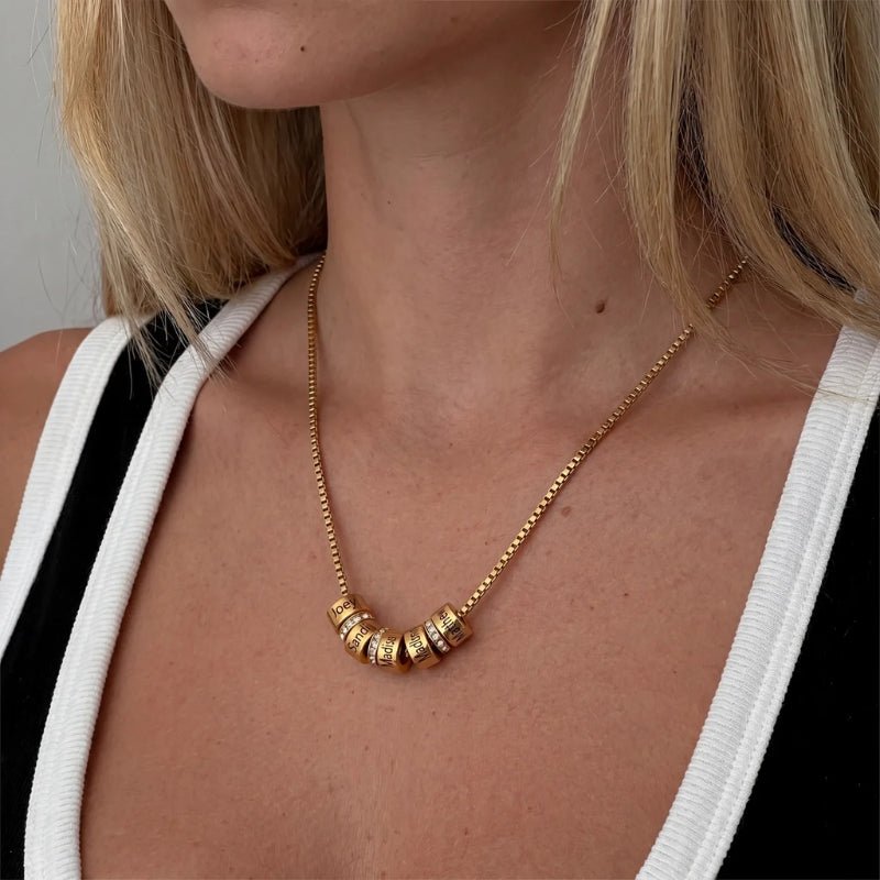 Multiple Rings Names Necklace | Monrich