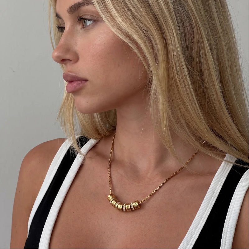Multiple Rings Names Necklace | Monrich