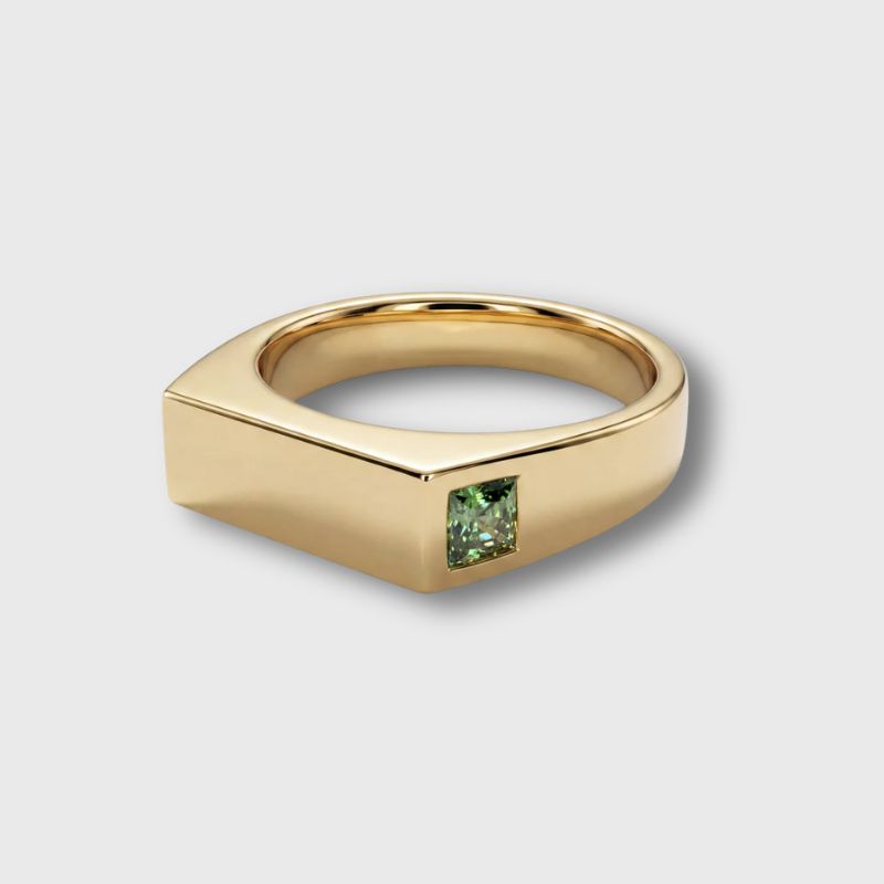 Anello Smeraldo Laterale