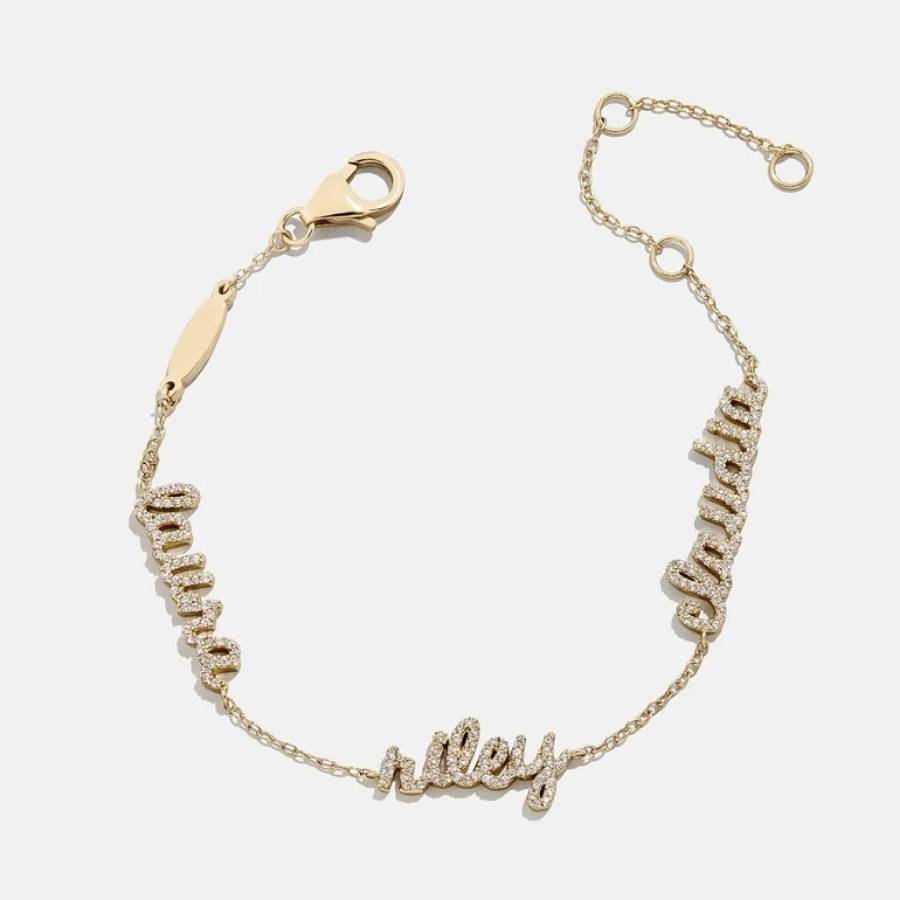 Say My Name Custom Script Bracelet#Number of Names_3 Names