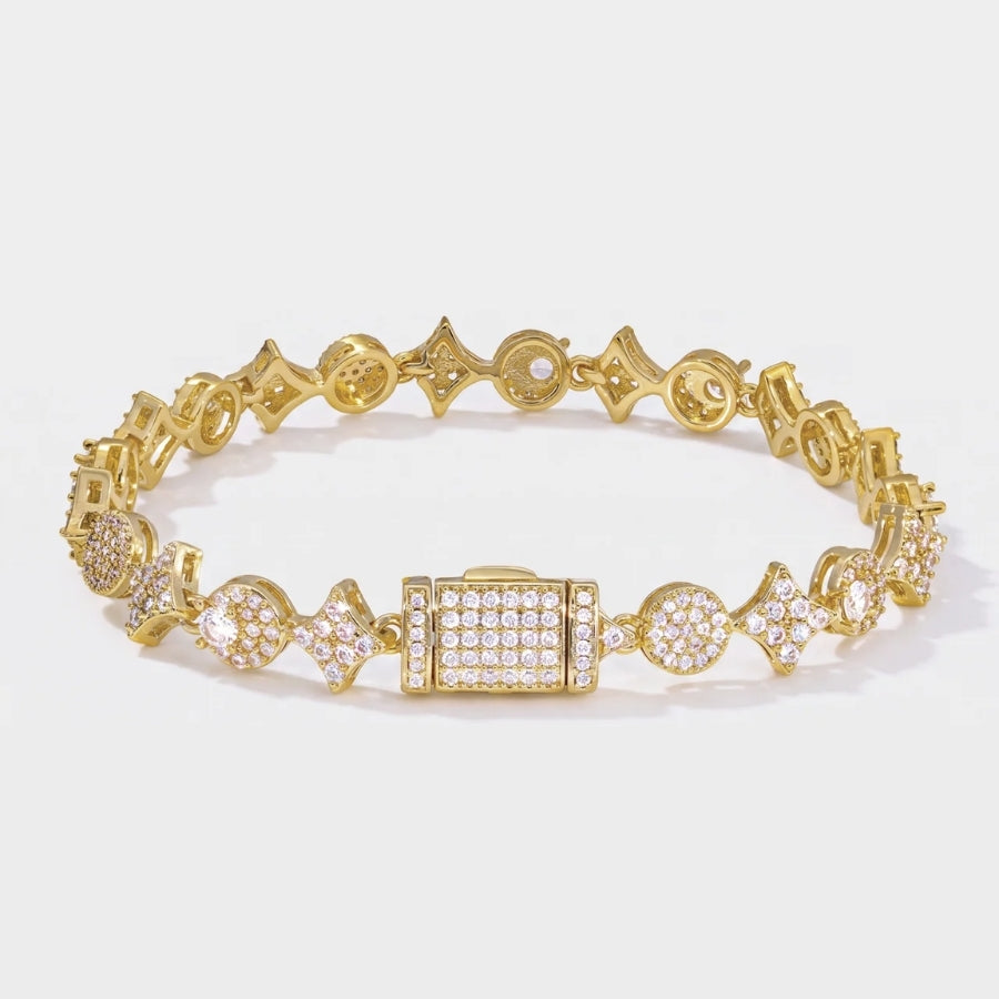 Sovereign Motif Tennis Bracelet