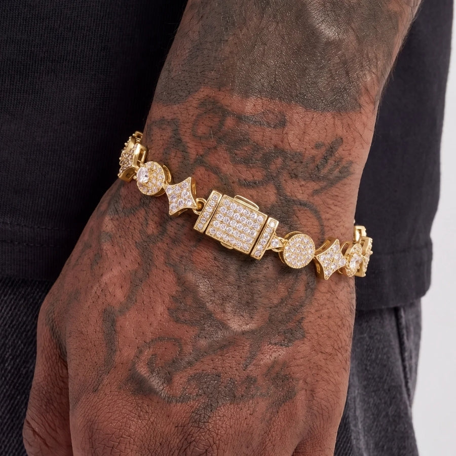 Sovereign Motif Tennis Bracelet
