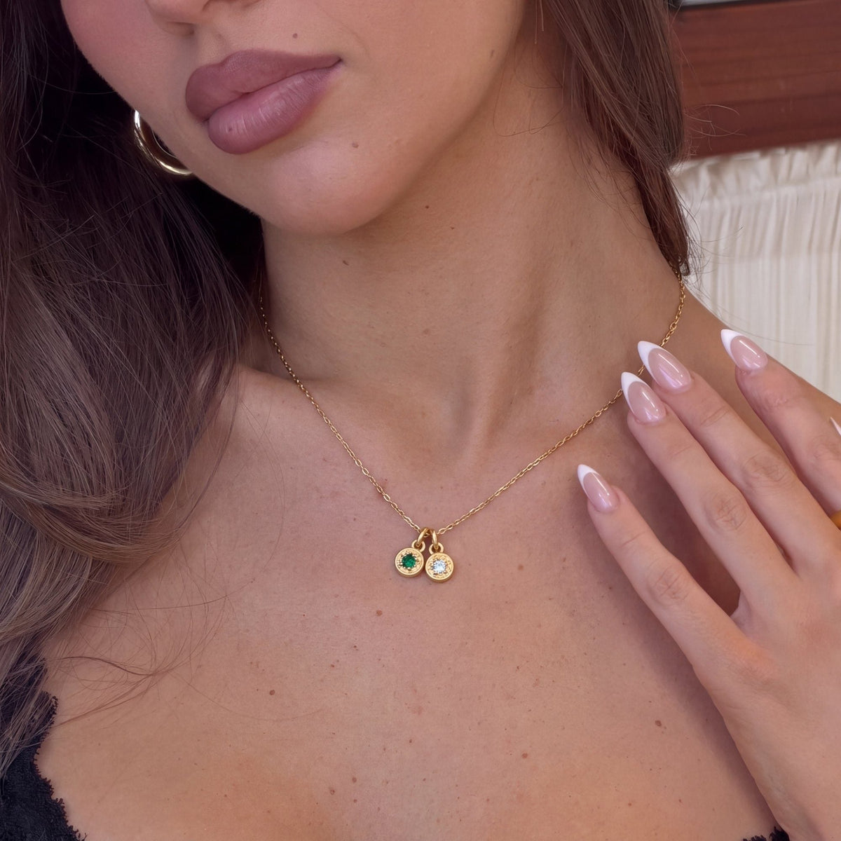 Star Charm Custom Birthstone Necklace | Monrich