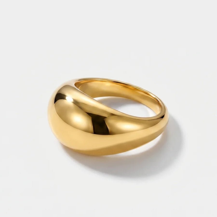 The Dome Ring in 18K gold or silver finish