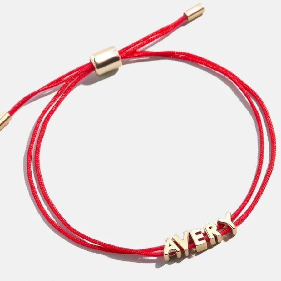 Tie One On Custom Cord Bracelet#Cord Colour_Red